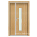 Modern solid wooden single leaf entry door